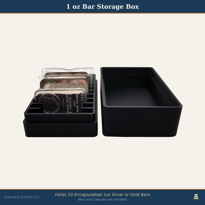 1oz Bar Storage Box - Holds 10 - Horizontal