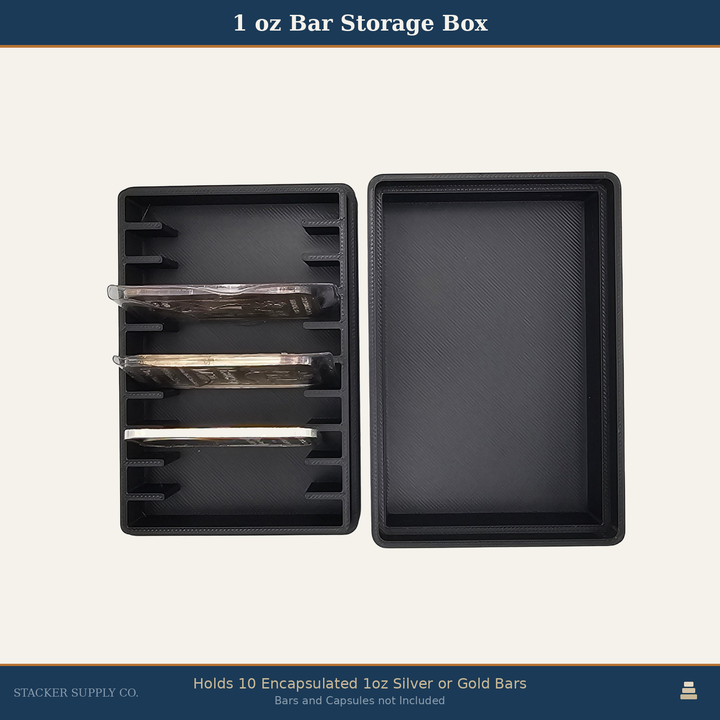 1oz Bar Storage Box - Holds 10 - Horizontal
