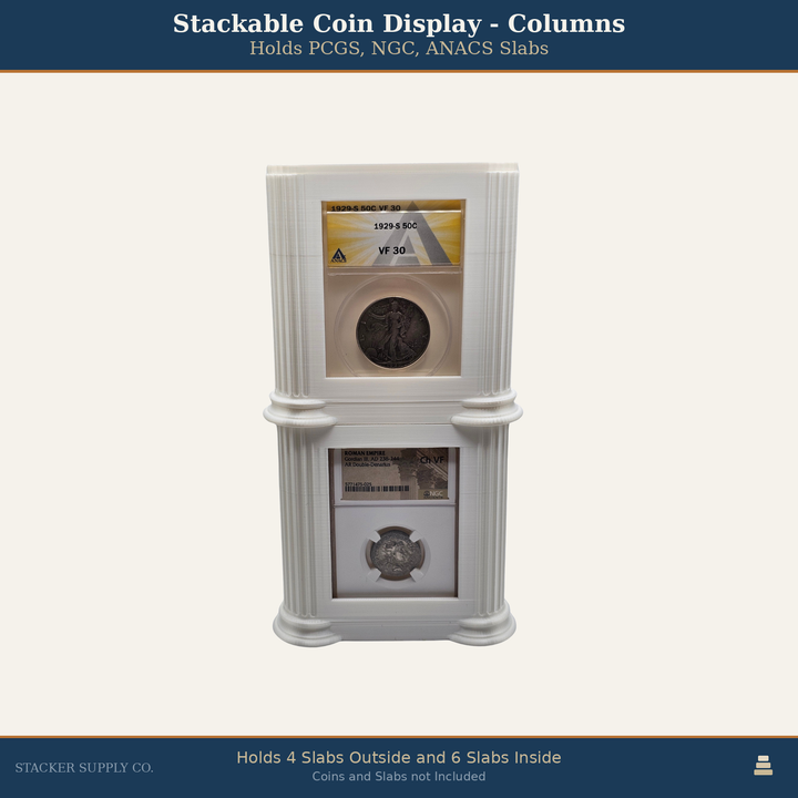 Stackable Coin Display - Columns