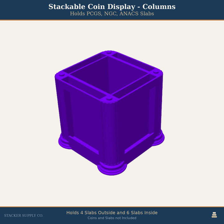 Stackable Coin Display - Columns