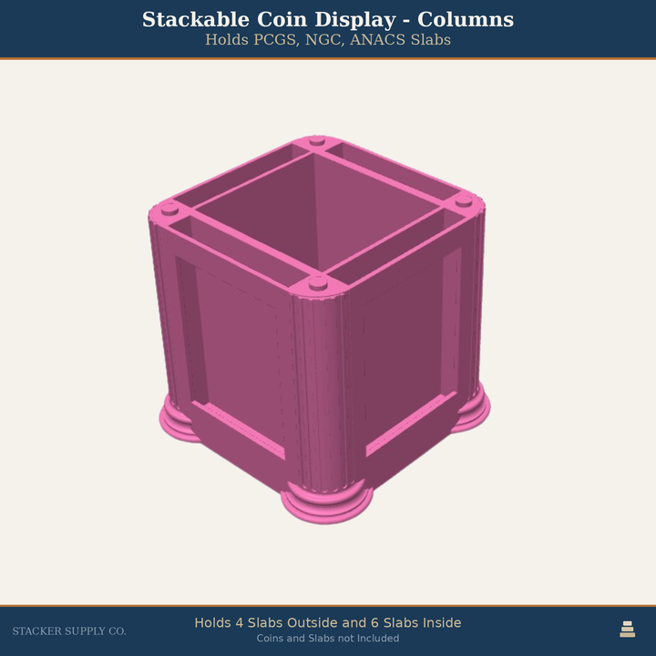 Stackable Coin Display - Columns