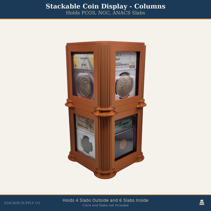 Stackable Coin Display - Columns