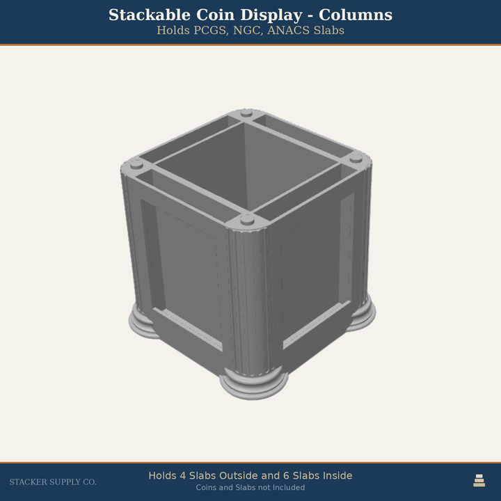 Stackable Coin Display - Columns